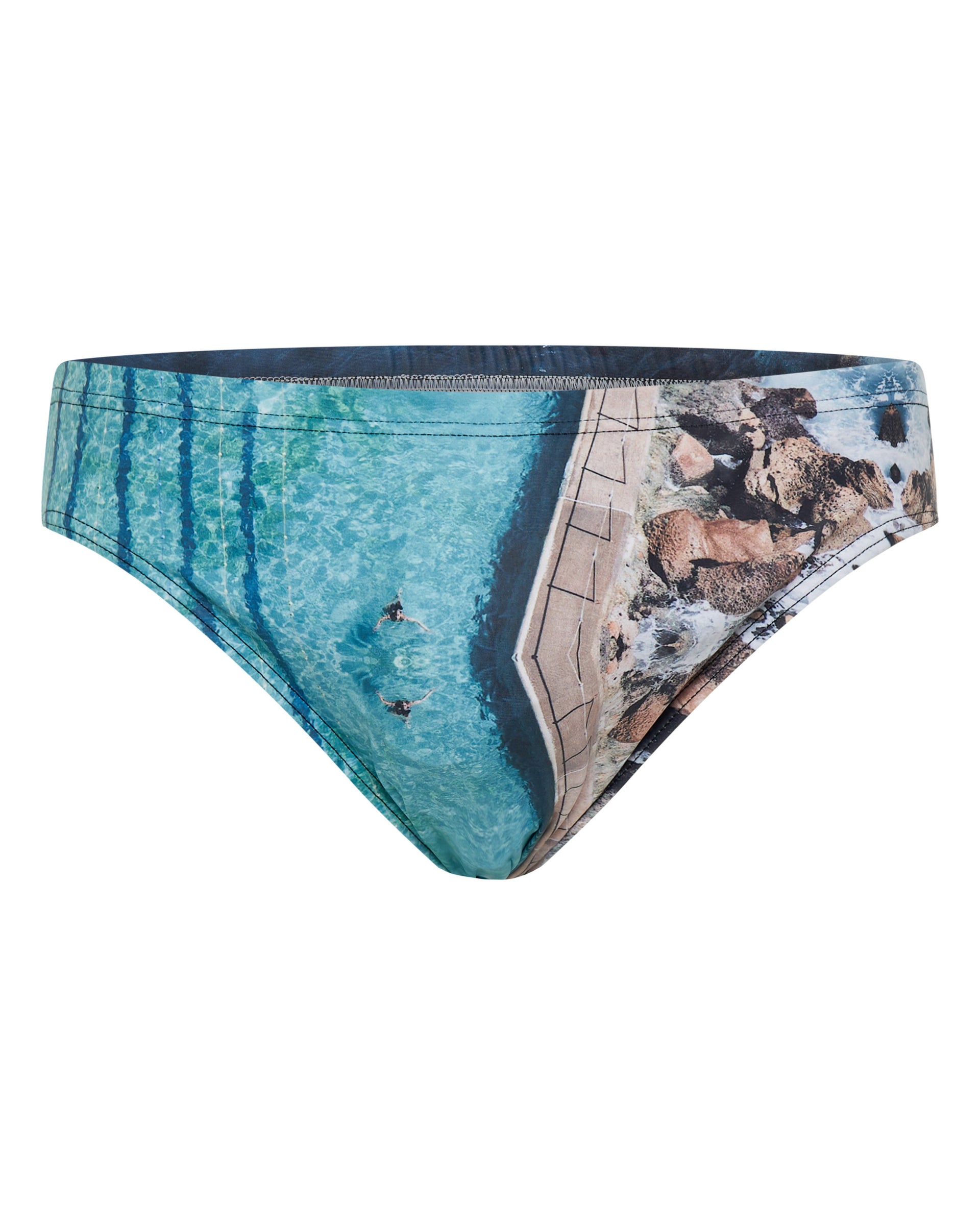 Icons of Sydney 'Bronte' Mens Racer Swim