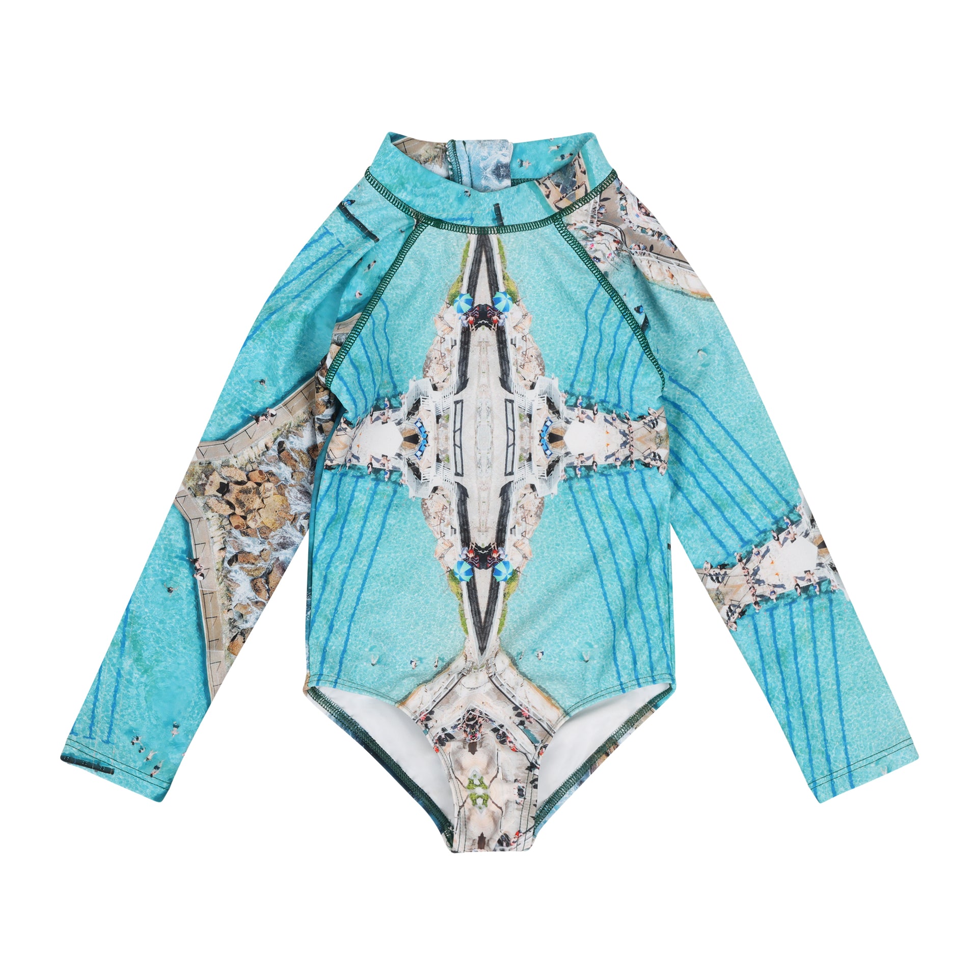 Icons Of Sydney: 'Bronte' Kids Swim Rash Suit Briefs