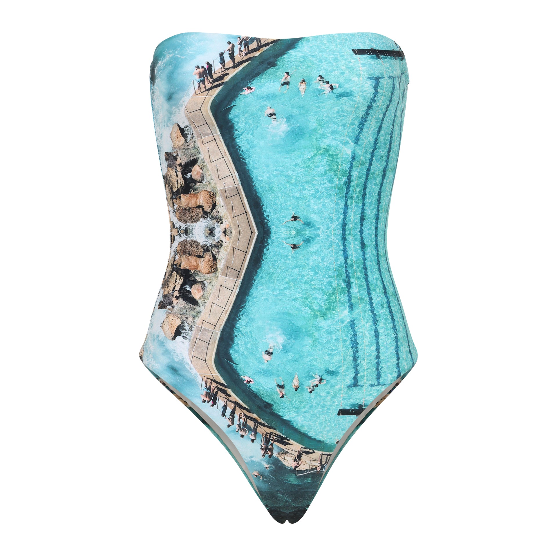 Icons Of Sydney: 'Bronte' Women's One Piece Strapless