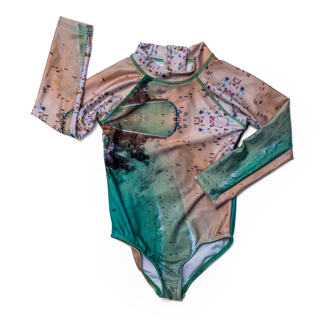 Sydney North Bondi Rocks Kids Swim Rash Suit Briefs (Limited Edition)