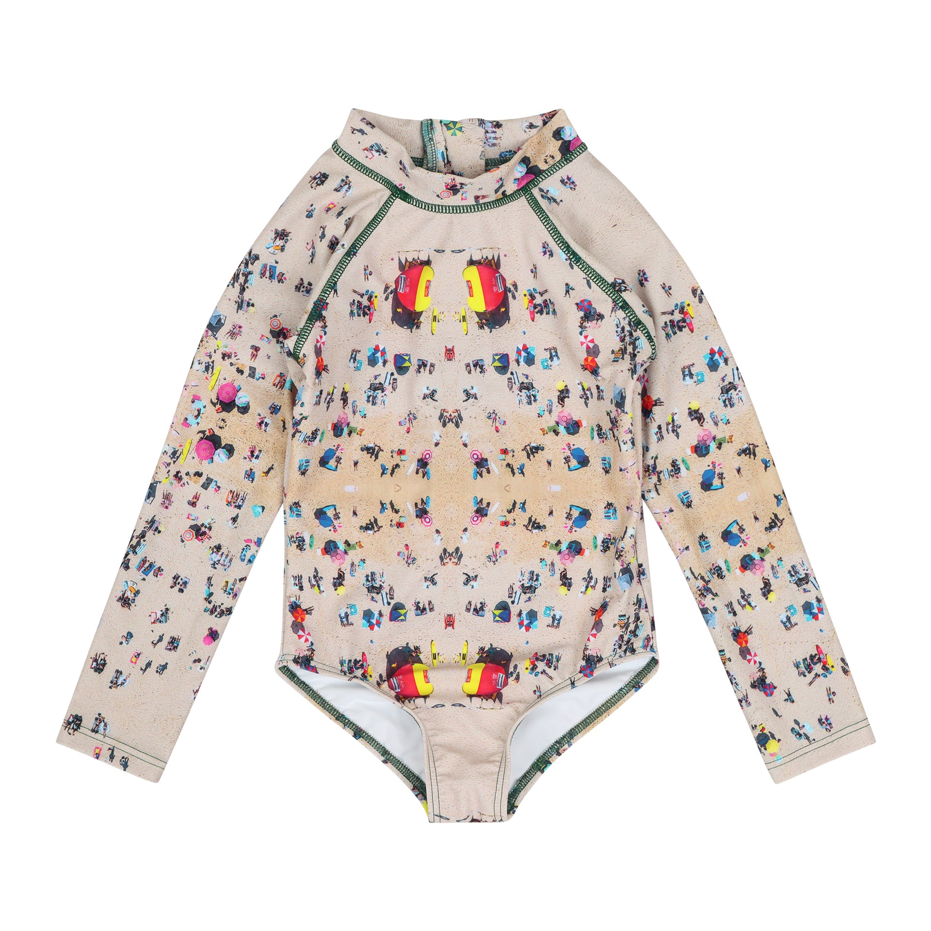 Icons of Sydney: 'Sand' Kids Swim Rash Suit Briefs