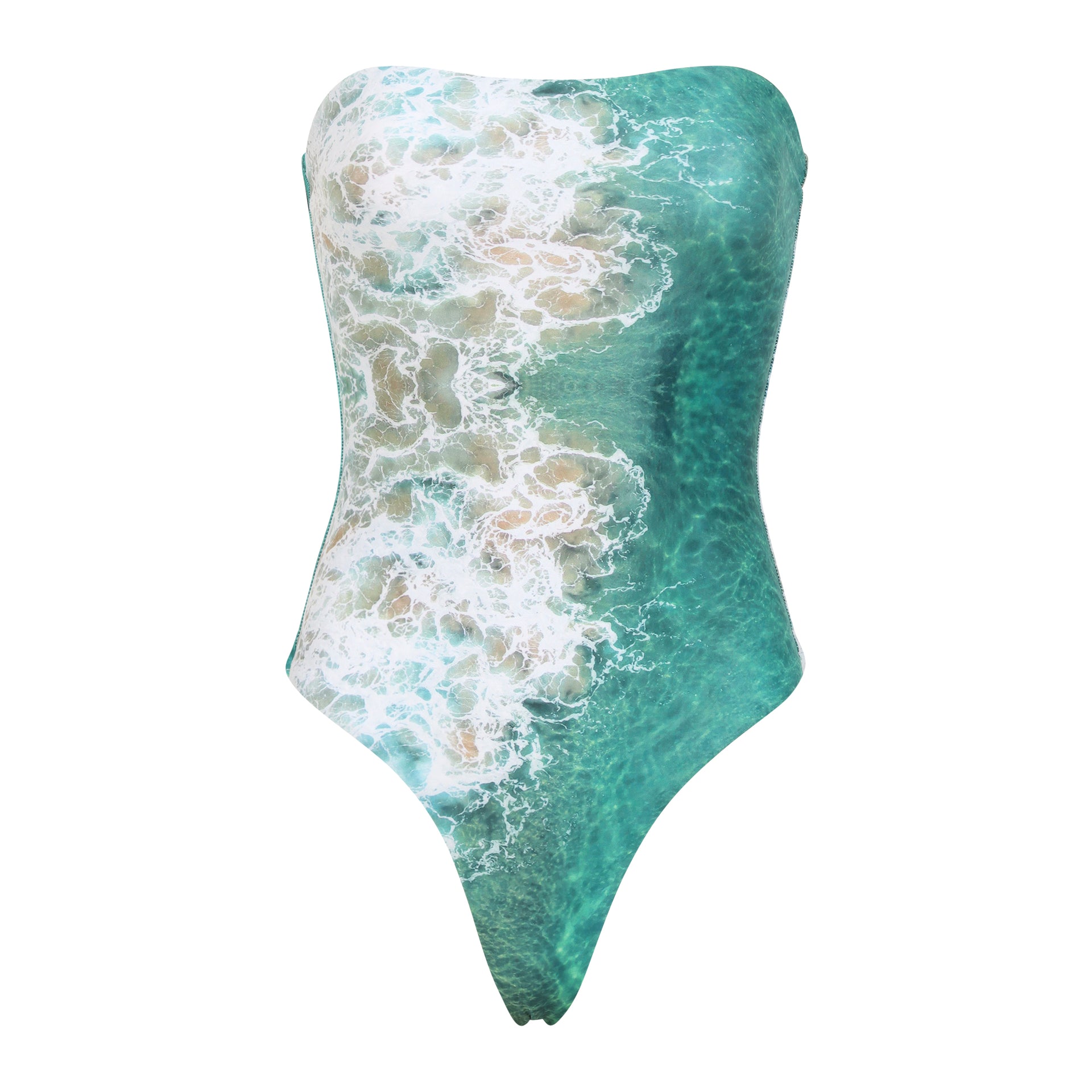 Icons of Sydney: 'Wild Ocean' Women's One Piece Strapless