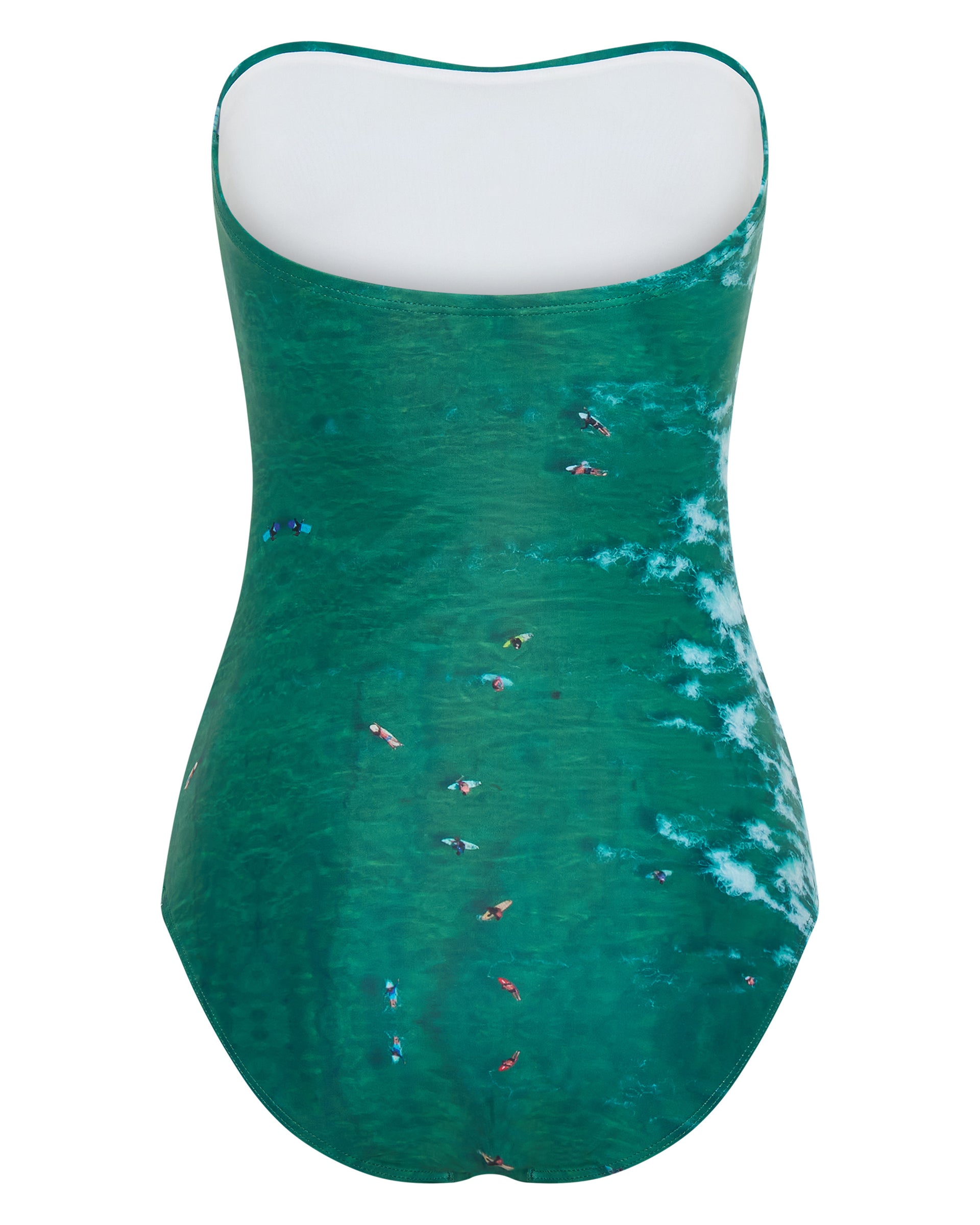Women’s Wave Strapless One Piece Full Bum