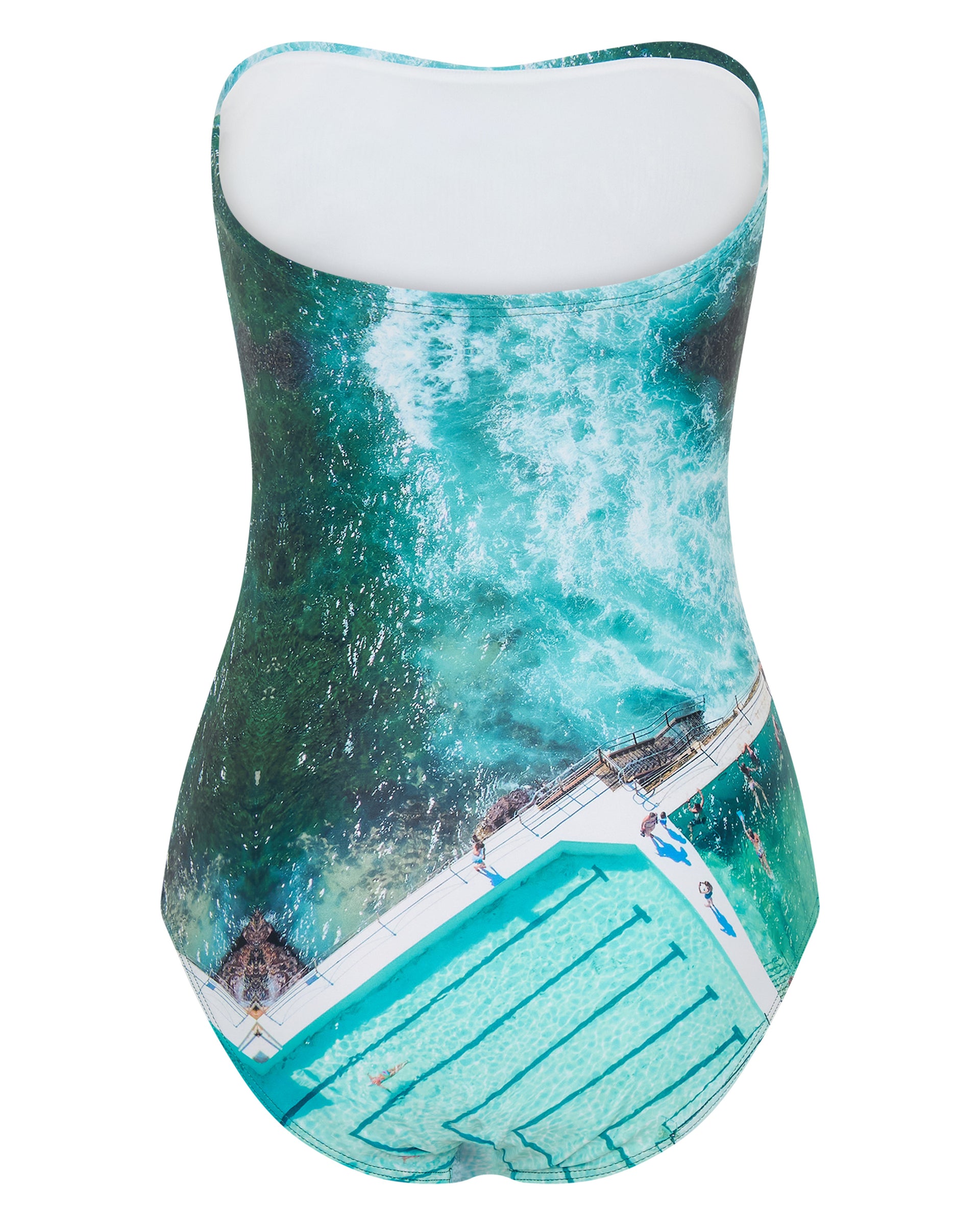 Women’s Icebergs Strapless One Piece Full Bum