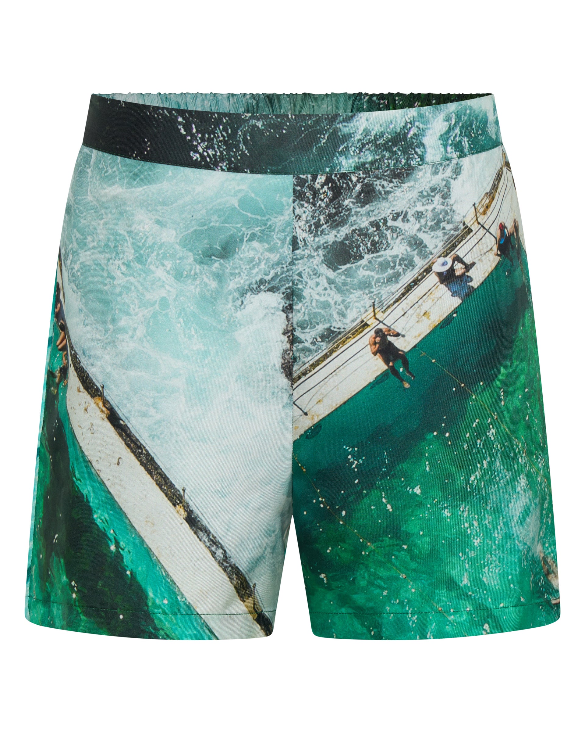 Icons of Sydney: 'Icebergs' Silk Shorts