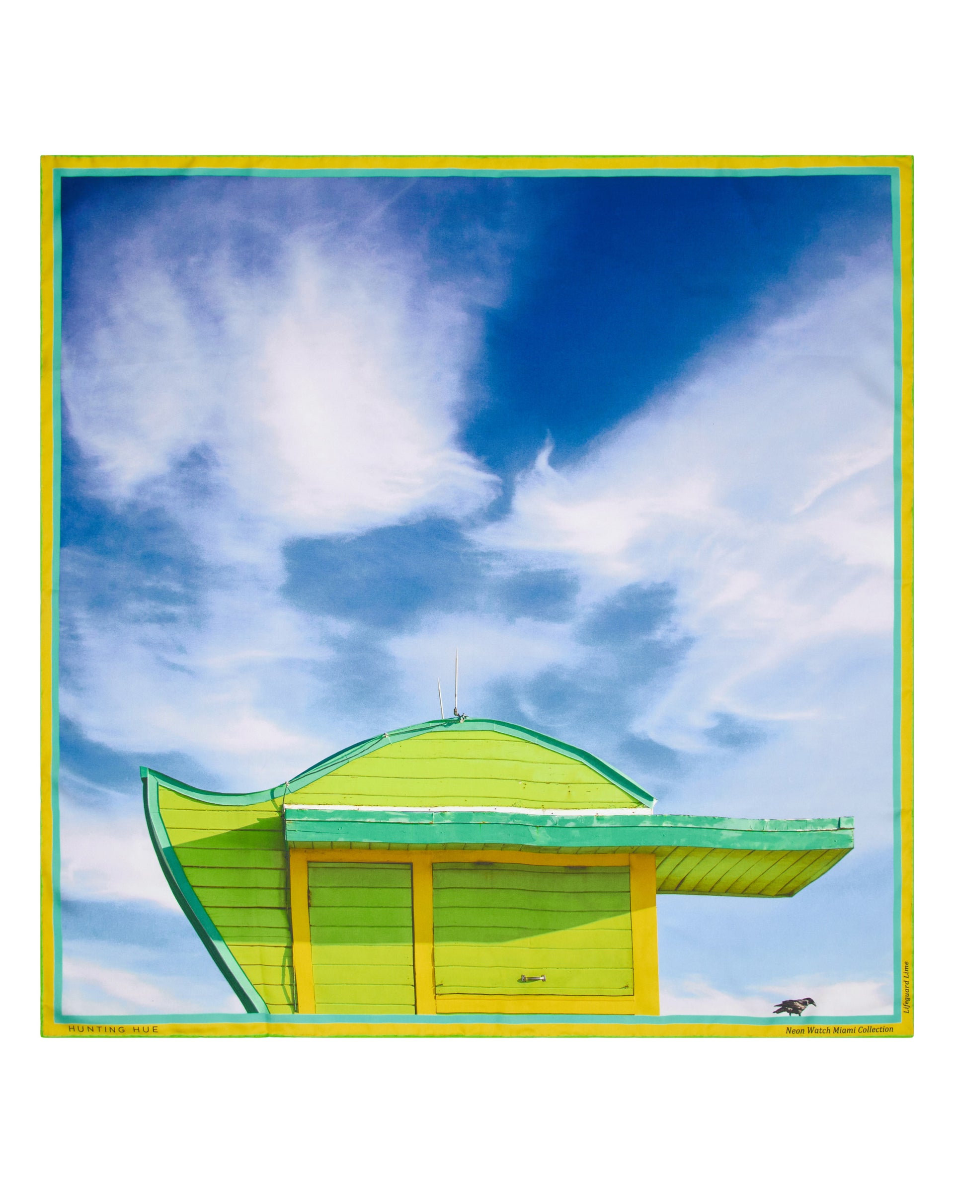Neon Watch Miami Collection: 'Lifeguard Lime' Silk