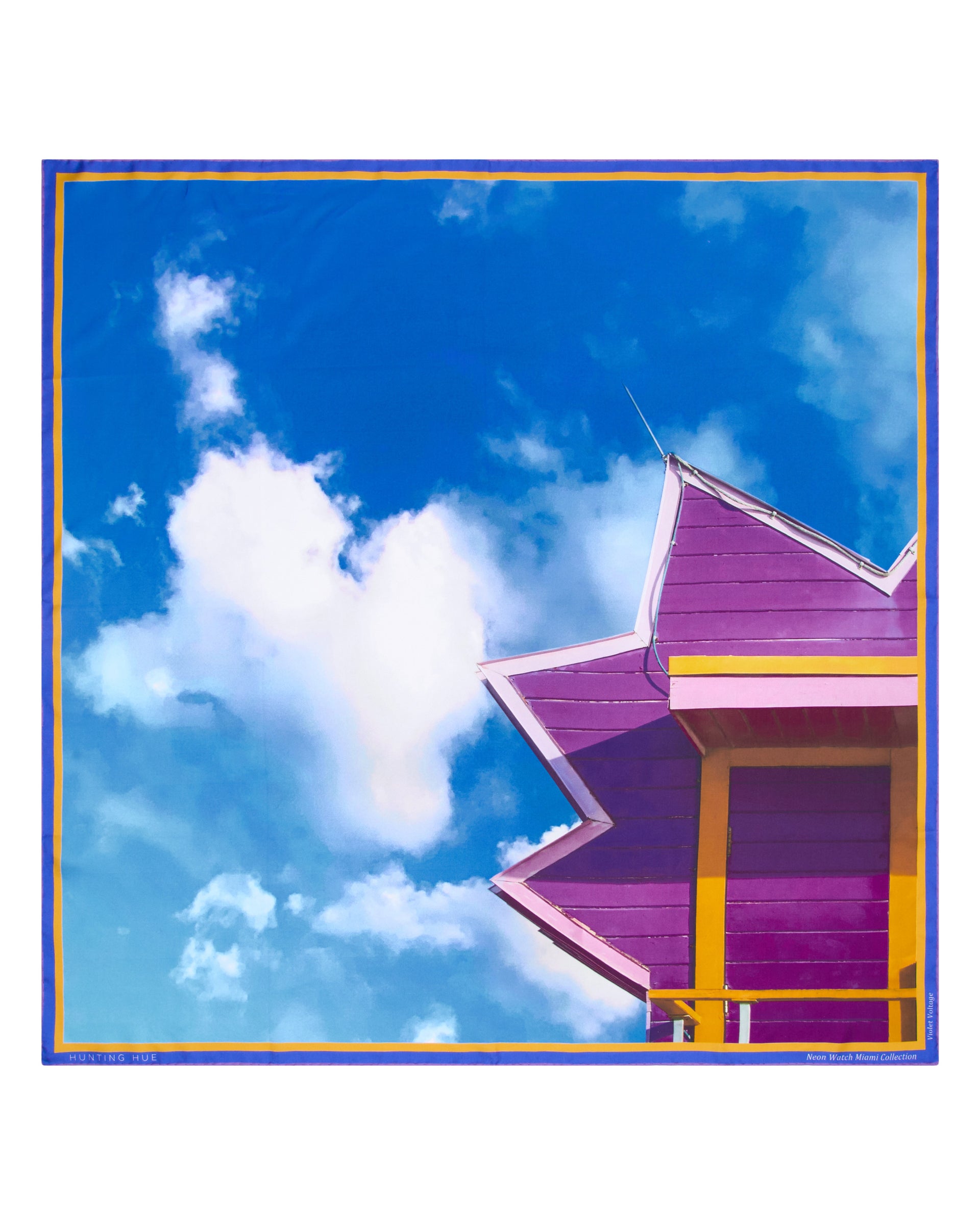 Neon Watch Miami Collection: 'Violet Voltage' Silk