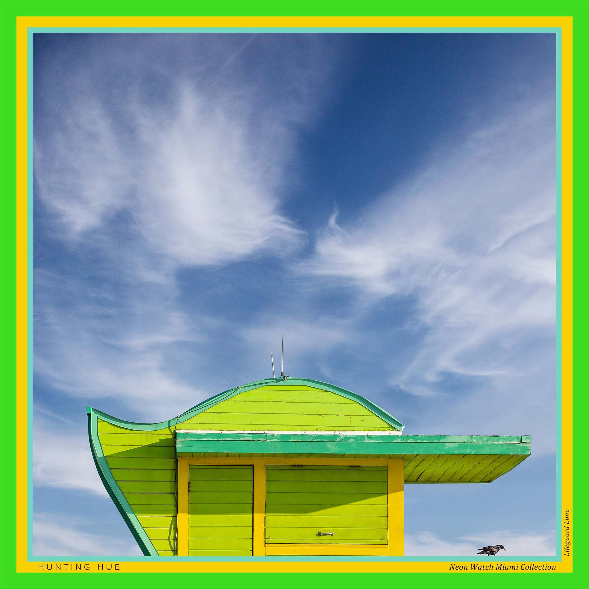 Neon Watch Miami Collection: 'Lifeguard Lime' Silk