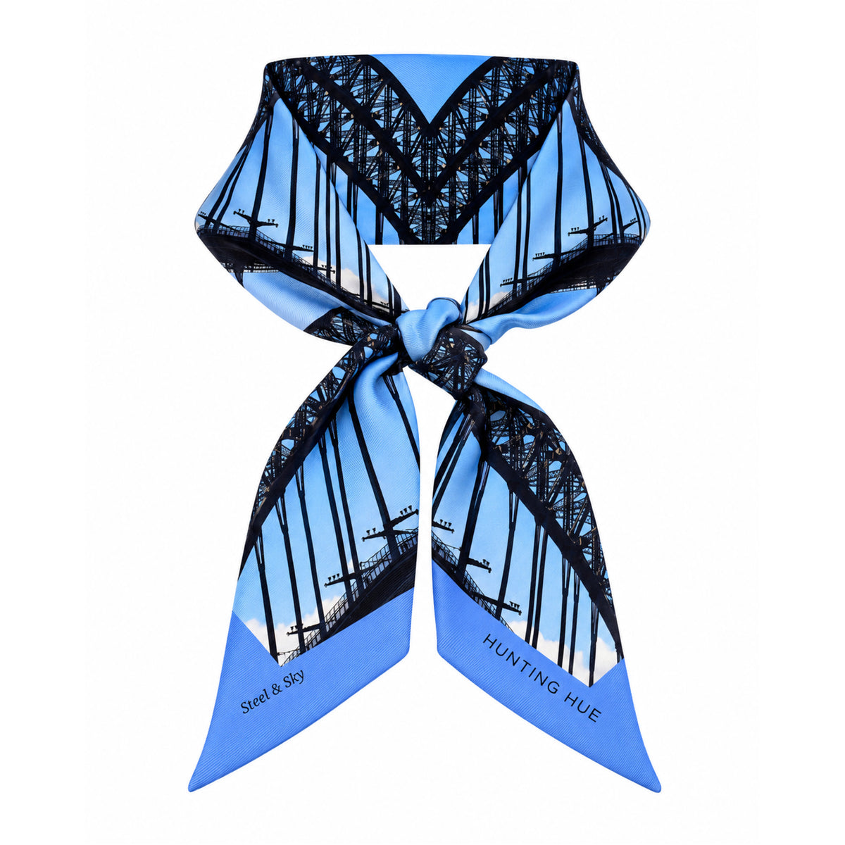Steel & Sky Silk Twilly