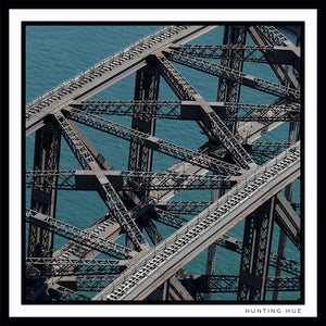 Hunting Hue - SHB - Sydney Harbour Bridge - Scarf - Unisex - Custom Photography - Silk - Australia